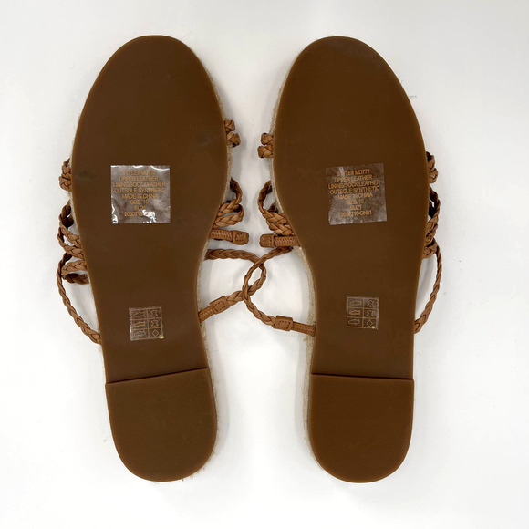 NWOB Madewell The Kathryn Espadrille Slide Sandal in Leather Size 10 Braided - Picture 11 of 16